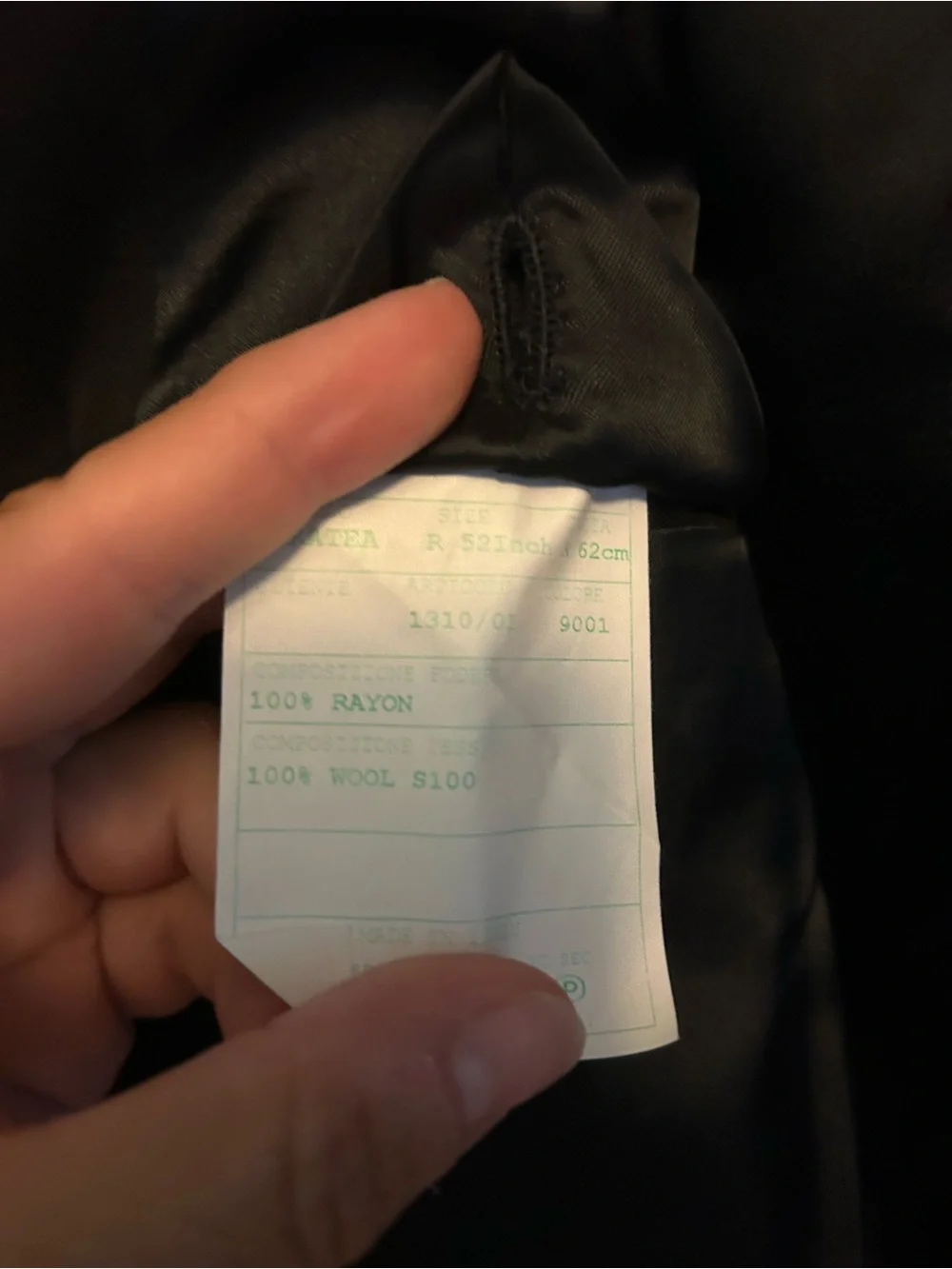 Classic Black Men's Two-Button Suit Jacket made in Italy